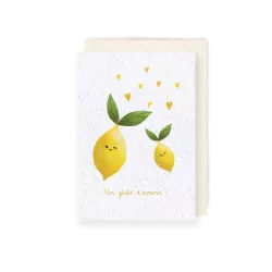 Carte à planter Un zeste d’amour – Douceur à planter | Papier Fleur