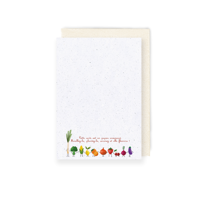 Carte à planter Cerise sur le gâteau – Message fleuri | Papier Fleur