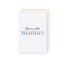 Carte Fête des Mères à planter – Inspiration Monet, fleurs en lumière