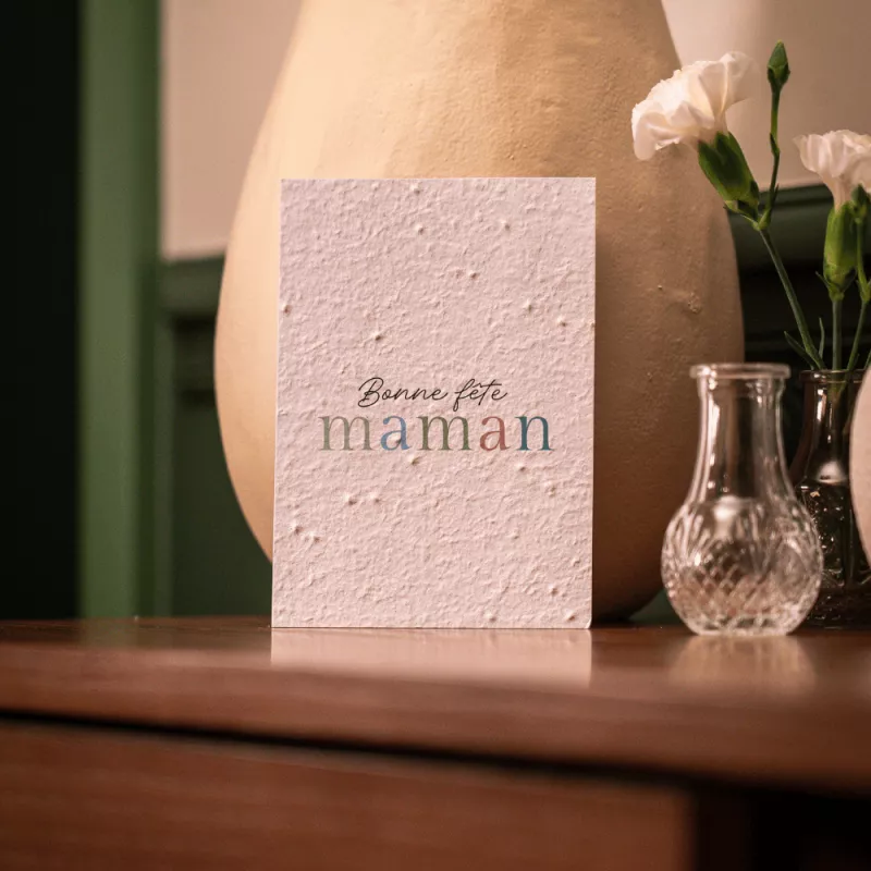 Carte Fête des Mères à planter « les Nymphéas »