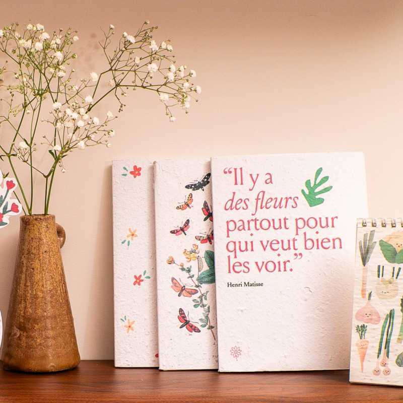 Carnet à planter Maman les Nymphéas –  Papier Fleur