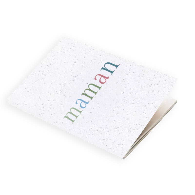 Carnet à planter « Maman les Nymphéas » –  Papier Fleur