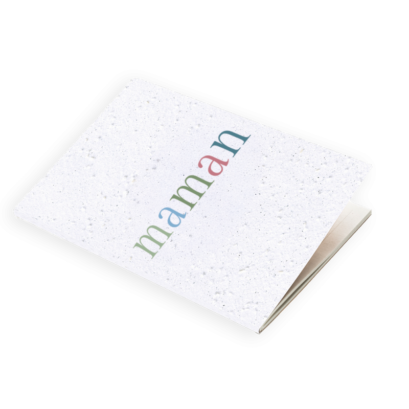 Carnet à planter Maman les Nymphéas –  Papier Fleur