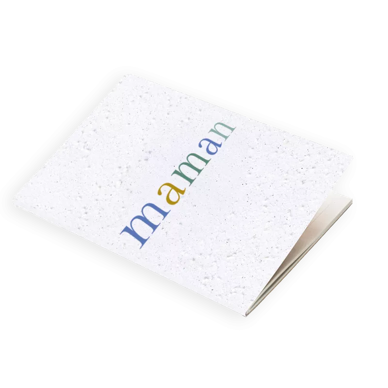 Carnet à planter « Maman jardin » –  Papier Fleur