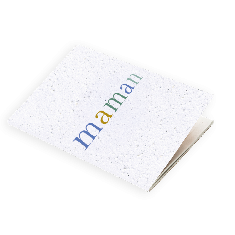 Carnet à planter Maman les Nymphéas –  Papier Fleur
