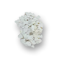 Florettis coeurs blancs | Papierfleur.fr, le papier qui fleurit