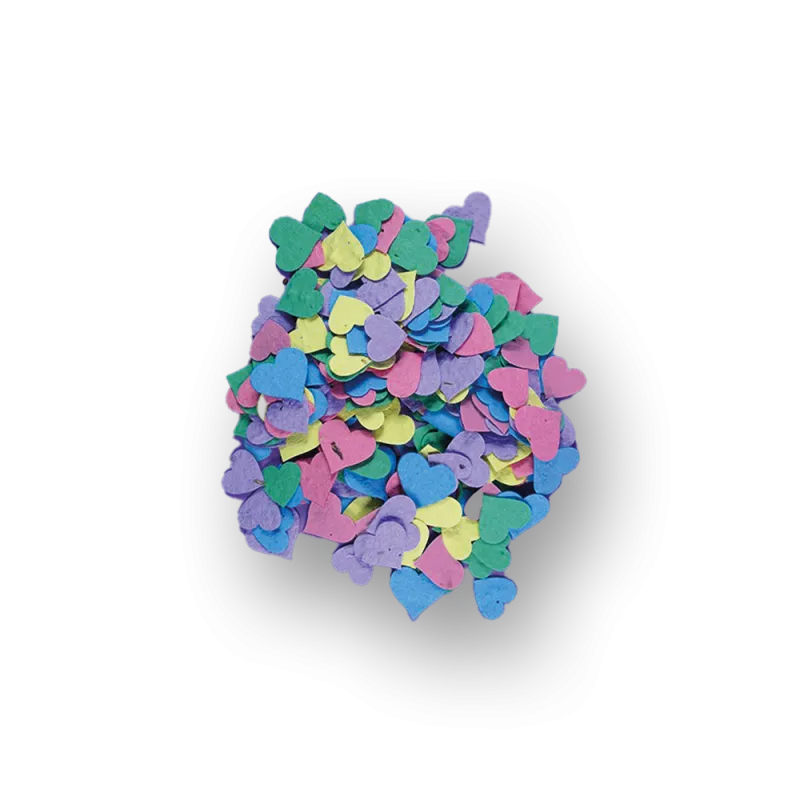 Florettis coeurs pastels | Papierfleur.fr, le papier qui fleurit