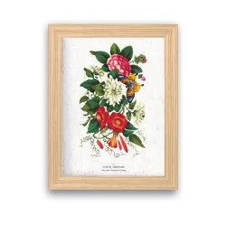 Affiche déco Fleurs chinoises à planter | Papierfleur, le papier qui fleurit