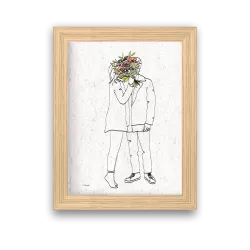 Affiche à planter « Baisers floraux »