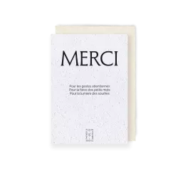 Carte à planter « Merci »