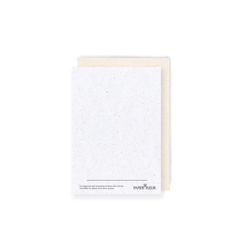 Carte à planter, fête des pères. Papierfleur.fr le papier qui fleurit