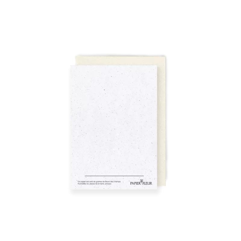 Carte à planter « Tout simplement papa », fête des pères. Papierfleur.fr le papier qui fleurit