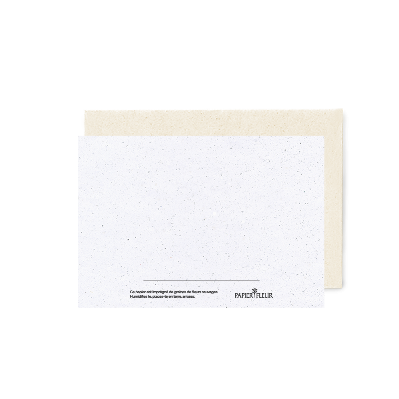 Carte à planter, fête des pères. Papierfleur.fr le papier qui fleurit