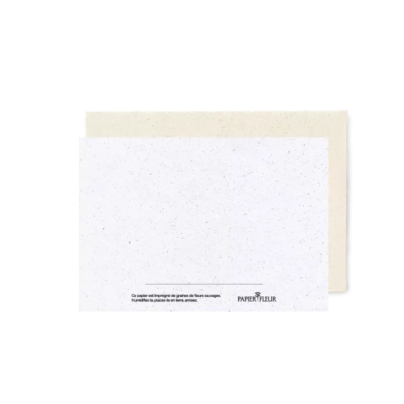Carte à planter, fête des pères. Papierfleur.fr le papier qui fleurit