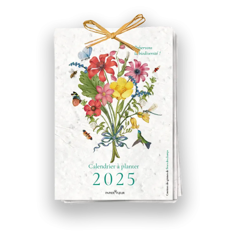 Calendrier à planter Biodiversité | Calendrier 2025 Papierfleur