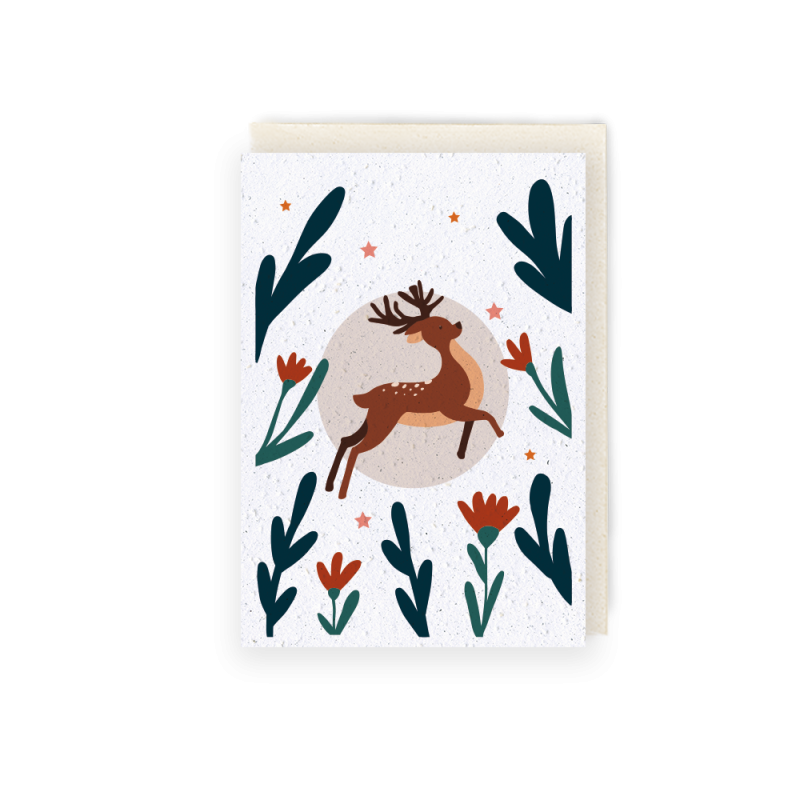 Carte à planter bonnes fêtes | Papierfleur, cartes ensemencées