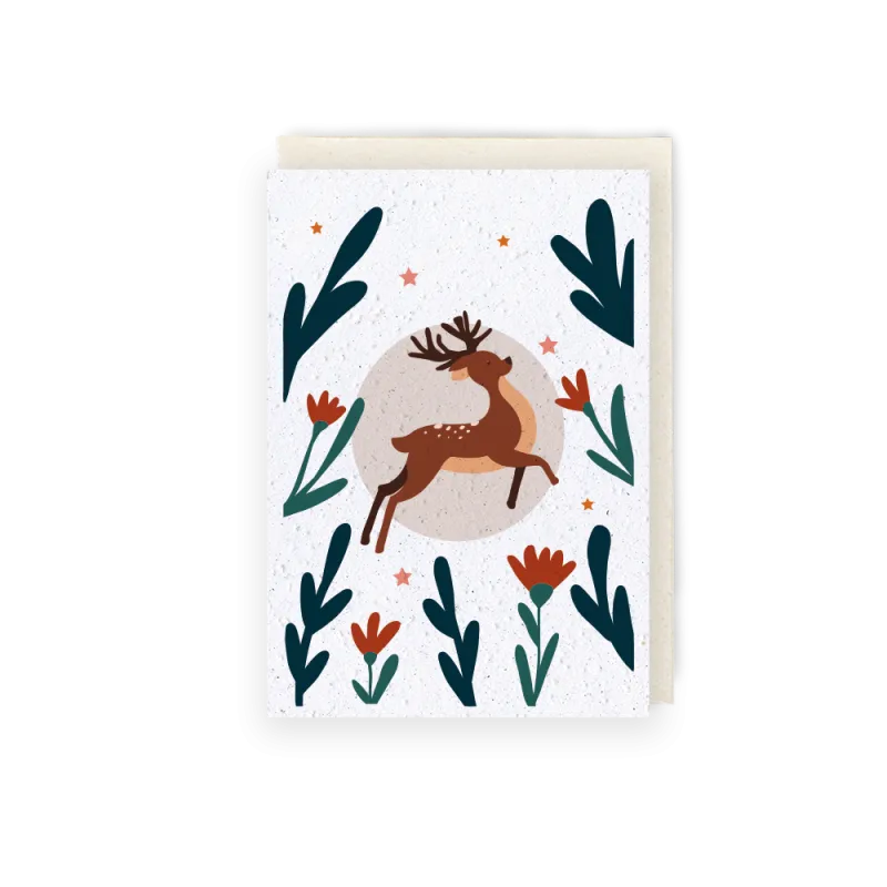 Carte à planter bonnes fêtes | Papierfleur, cartes ensemencées