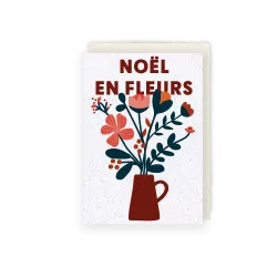 Carte à planter « Noël en fleurs »