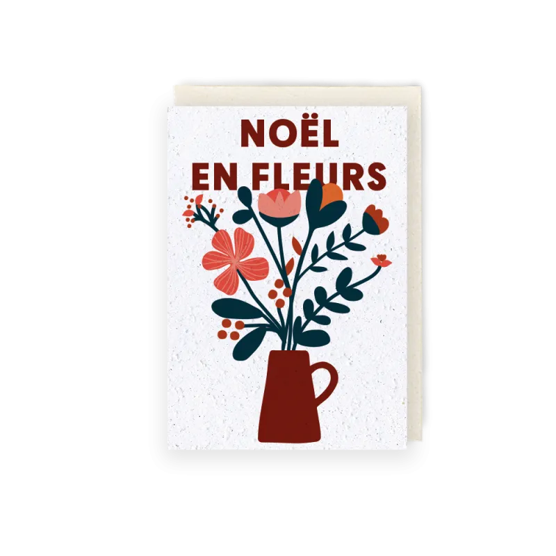 Carte à planter Noël | Papierfleur cartes ensemencées