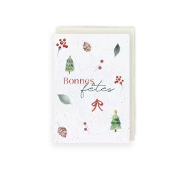 Carte à planter « Bonnes fêtes »