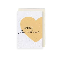 Carte à planter « Merci pour cette année »