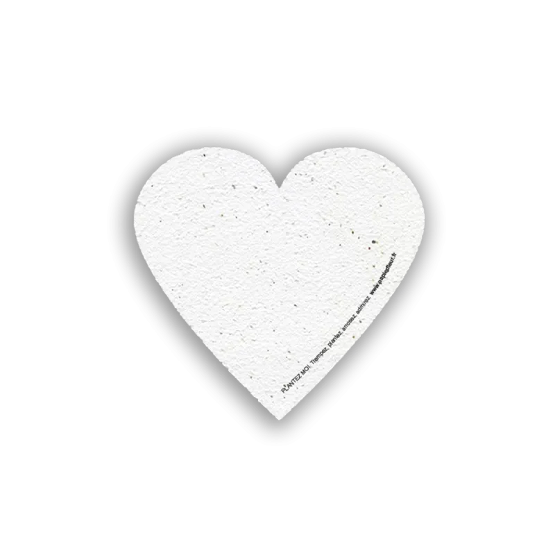 Coeur à planter - Je t'aime | Papierfleur.fr, le papier qui fleurit