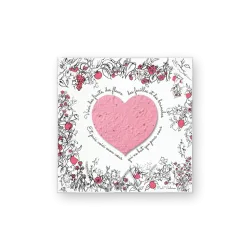 Carte - Voici mon cœur | Papierfleur.fr, le papier qui fleurit