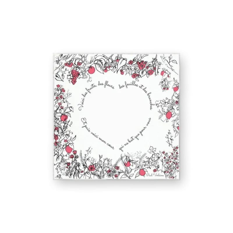 Carte - Voici mon cœur | Papierfleur.fr, le papier qui fleurit
