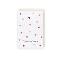 Carte à planter - Une pluie d'amour | Papierfleur.fr, le papier qui fleurit