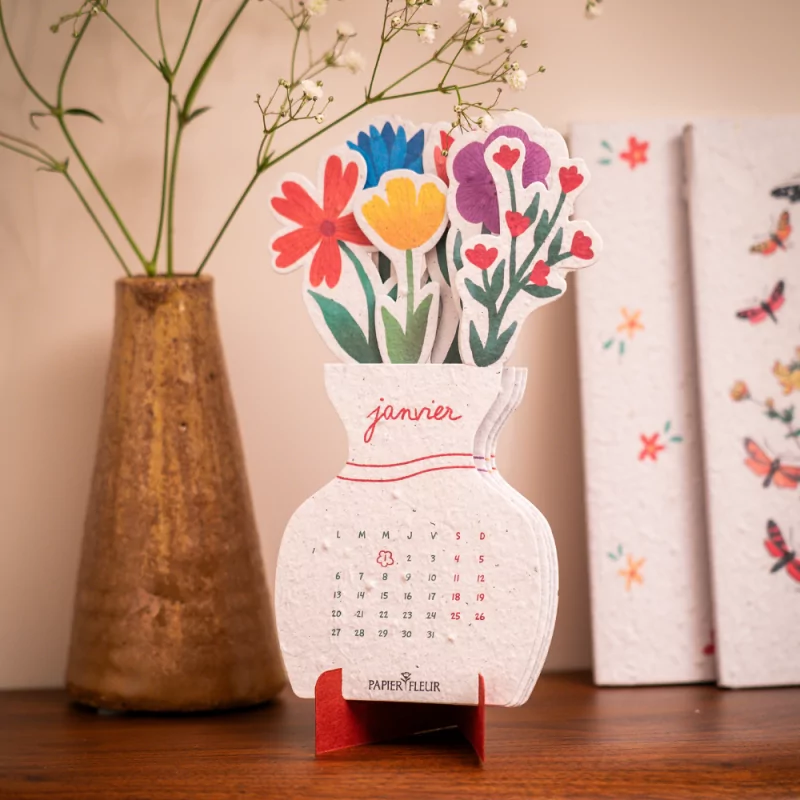 Calendrier à planter « Bouquet fleuri 2026 »