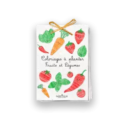 Cahier de coloriage à planter « Fruits & Légumes »
