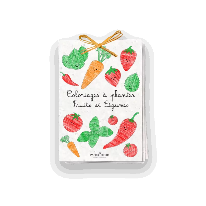Cahier de coloriage à planter « Fruits & Légumes »