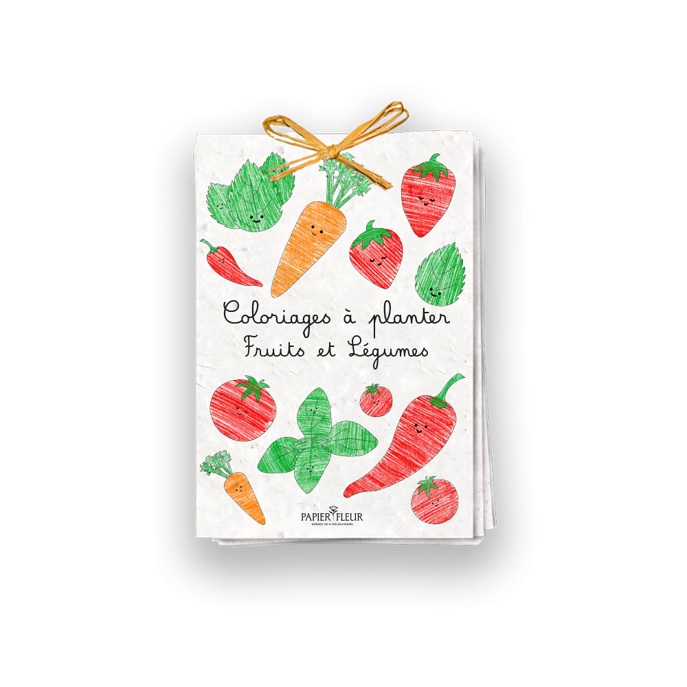 Cahier de coloriage à planter « Fruits & Légumes »