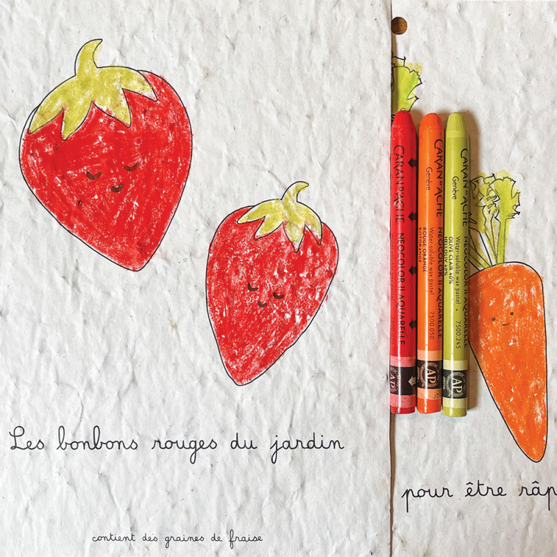 Cahier de coloriage à planter « Fruits & Légumes »