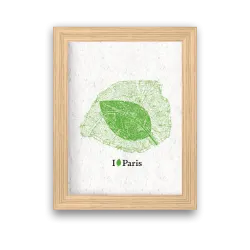 Affiche déco I love Paris à planter | Papierfleur, le papier qui fleurit