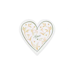 Cœur à planter “Merci” – Un mot doux qui fleurit