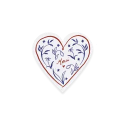 Cœur à planter “Merci” – L’élégance d’un mot qui fleurit