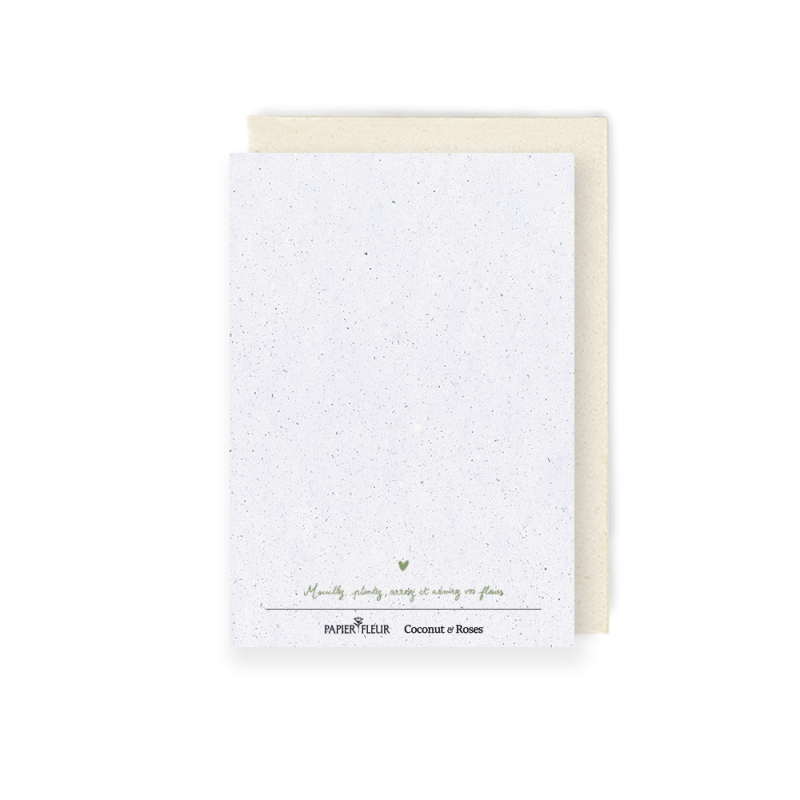 Une Douce pensée “Bonne année” vert, c’est bien plus qu’une carte.