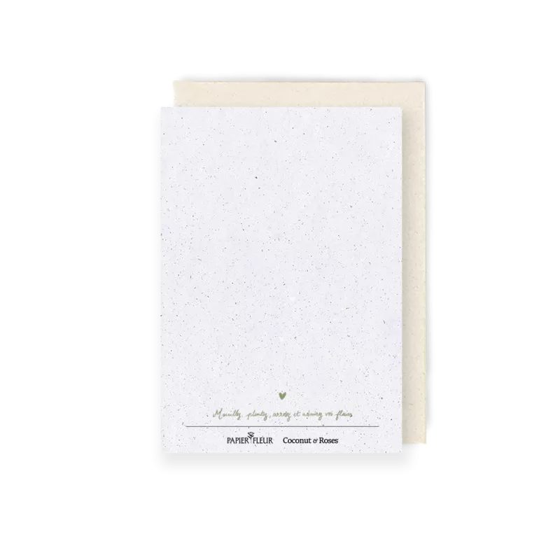 Une carte à planter, Douce pensée “Bonne année” vert, c’est bien plus qu’une carte.