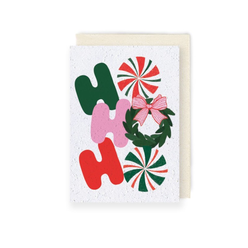 La Carte à planter 2026 « Ho Ho Ho » est une manière douce, festive et responsable de souhaiter la bonne année.