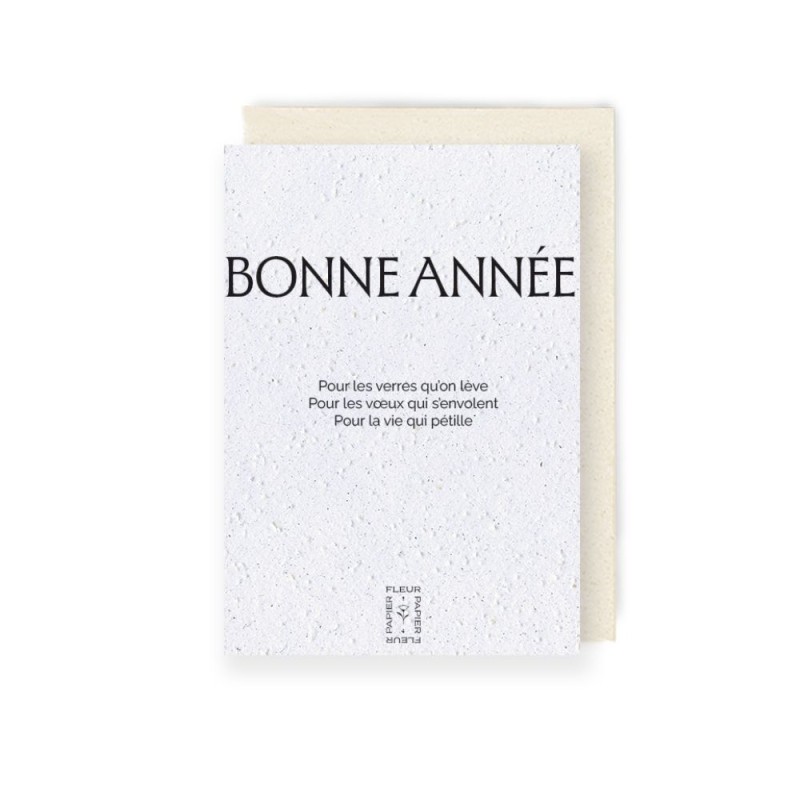 Carte à planter 2026 « Bonne année » | Papier Fleur