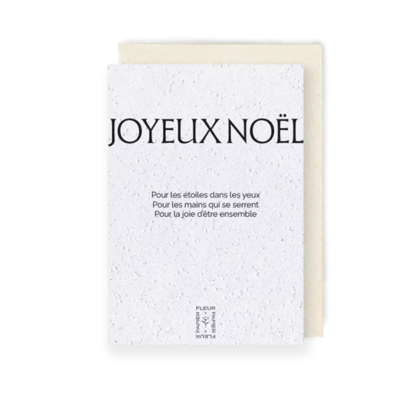 Carte à planter 2026 « Joyeux Noël » | Papier Fleur