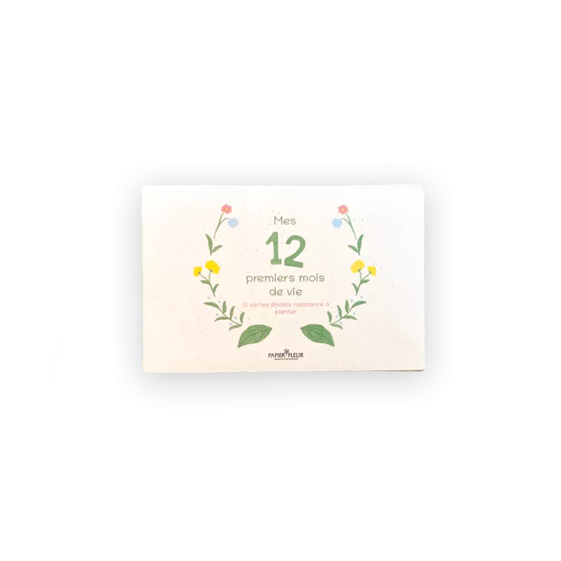 Revivez la tendresse de la première année de bébé avec nos cartes étapes à planter « mes 12 premiers mois ».
