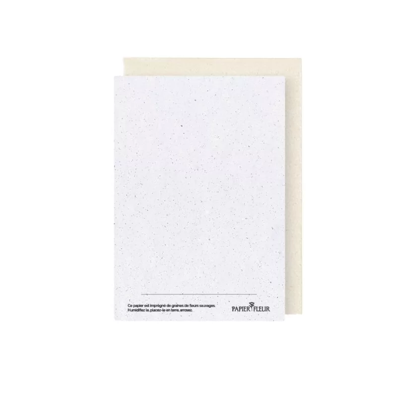 Envoyez vos plus belles déclarations avec la carte à planter « Cœur fleuri », une création poétique en papier ensemencé