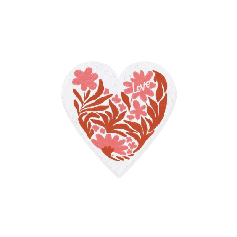 Offrez un message qui prend racine avec le cœur à planter « Cœur fleuris »