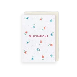 Carte à planter « Prairie félicitations »