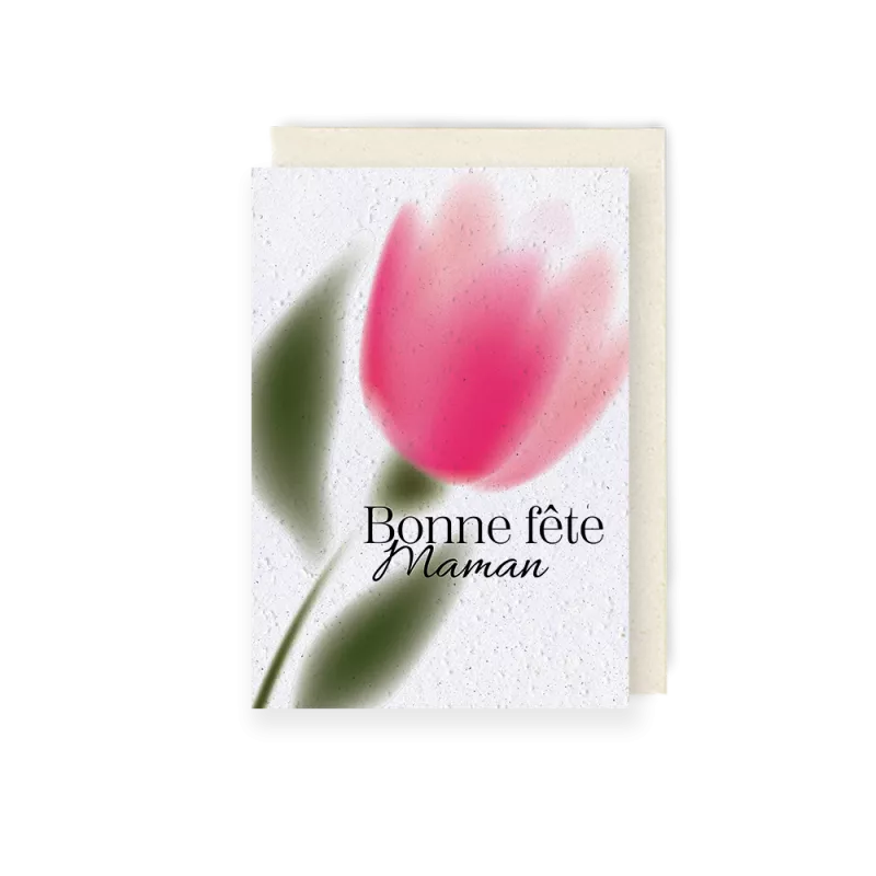 Carte à planter fête des mères « Douce Attention »
