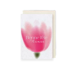 Offrez une émotion qui fleurit avec le temps grâce à cette carte à planter fête des mères.