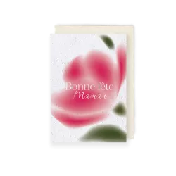 Offrez une émotion qui fleurit avec le temps grâce à cette carte à planter fête des mères.