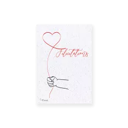 Carte à planter « Tendres félicitations »